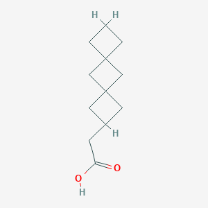 molecular formula C12H18O2 B2600114 2-Dispiro[3.1.36.14]decan-8-ylacetic acid CAS No. 2567502-89-8