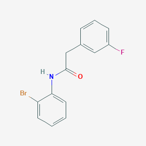 molecular formula C14H11BrFNO B260015 N-(2-bromophenyl)-2-(3-fluorophenyl)acetamide 