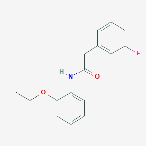molecular formula C16H16FNO2 B260018 N-(2-ethoxyphenyl)-2-(3-fluorophenyl)acetamide 