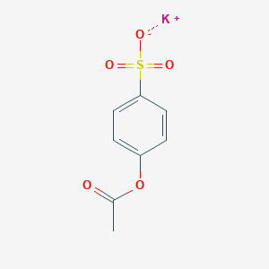 molecular formula C8H7KO5S B026002 Potassium 4-(acetyloxy)benzene-1-sulfonate CAS No. 110949-38-7