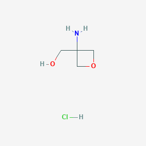 molecular formula C4H10ClNO2 B2600274 (3-Aminooxetan-3-yl)methanol hydrochloride CAS No. 2172602-51-4