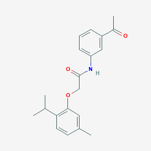 N-(3-acetylphenyl)-2-(2-isopropyl-5-methylphenoxy)acetamide