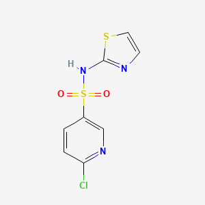 6-chloro-N-(1,3-thiazol-2-yl)pyridine-3-sulfonamide