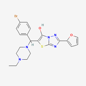 5-((4-Bromophenyl)(4-ethylpiperazin-1-yl)methyl)-2-(furan-2-yl)thiazolo[3,2-b][1,2,4]triazol-6-ol