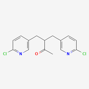 4-(6-Chloropyridin-3-yl)-3-[(6-chloropyridin-3-yl)methyl]butan-2-one