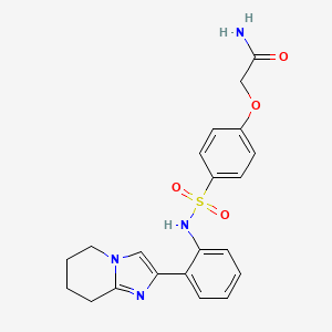 2-(4-(N-(2-(5,6,7,8-tetrahydroimidazo[1,2-a]pyridin-2-yl)phenyl)sulfamoyl)phenoxy)acetamide