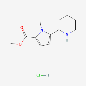 Methyl 1-methyl-5-(piperidin-2-yl)-1H-pyrrole-2-carboxylate hydrochloride
