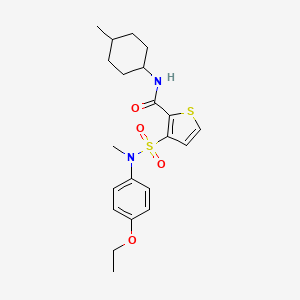 3-[(4-ethoxyphenyl)(methyl)sulfamoyl]-N-(4-methylcyclohexyl)thiophene-2-carboxamide