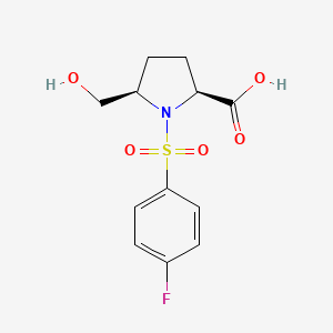 (2S,5R)-1-(4-Fluorobenzenesulfonyl)-5-(hydroxymethyl)pyrrolidine-2-carboxylic acid