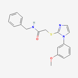 N-benzyl-2-[1-(3-methoxyphenyl)imidazol-2-yl]sulfanylacetamide