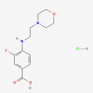3-Fluoro-4-{[2-(morpholin-4-YL)ethyl]amino}benzoic acid hydrochloride