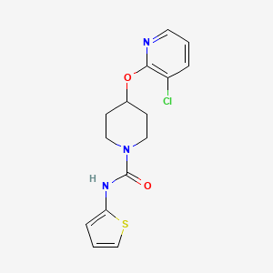 4-((3-chloropyridin-2-yl)oxy)-N-(thiophen-2-yl)piperidine-1-carboxamide