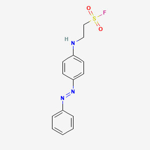 2-(4-Phenyldiazenylanilino)ethanesulfonyl fluoride