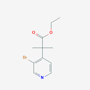 molecular formula C11H14BrNO2 B2600358 Ethyl 2-(3-bromopyridin-4-yl)-2-methylpropanoate CAS No. 1069115-10-1