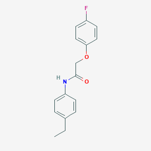 molecular formula C16H16FNO2 B260036 N-(4-ethylphenyl)-2-(4-fluorophenoxy)acetamide 