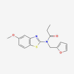 N-(furan-2-ylmethyl)-N-(5-methoxybenzo[d]thiazol-2-yl)propionamide