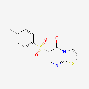 6-[(4-methylphenyl)sulfonyl]-5H-[1,3]thiazolo[3,2-a]pyrimidin-5-one