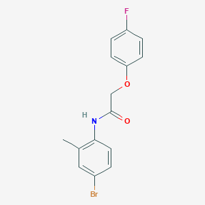 molecular formula C15H13BrFNO2 B260037 N-(4-bromo-2-methylphenyl)-2-(4-fluorophenoxy)acetamide 