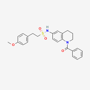 N-(1-benzoyl-1,2,3,4-tetrahydroquinolin-6-yl)-2-(4-methoxyphenyl)ethanesulfonamide
