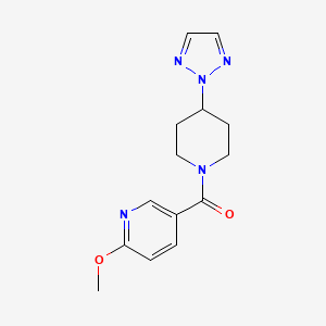 (4-(2H-1,2,3-triazol-2-yl)piperidin-1-yl)(6-methoxypyridin-3-yl)methanone