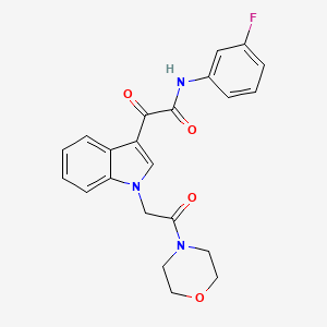 N-(3-fluorophenyl)-2-(1-(2-morpholino-2-oxoethyl)-1H-indol-3-yl)-2-oxoacetamide
