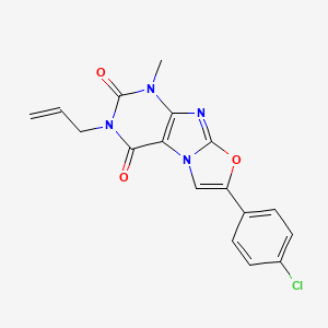 3-allyl-7-(4-chlorophenyl)-1-methyloxazolo[2,3-f]purine-2,4(1H,3H)-dione