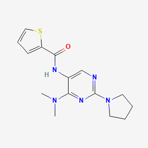 N-(4-(dimethylamino)-2-(pyrrolidin-1-yl)pyrimidin-5-yl)thiophene-2-carboxamide