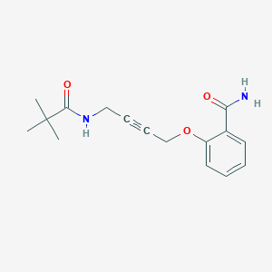 2-((4-Pivalamidobut-2-yn-1-yl)oxy)benzamide