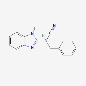 2-(1H-benzimidazol-2-yl)-3-phenylpropanenitrile