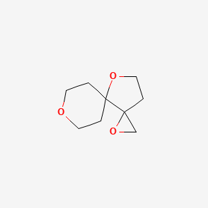molecular formula C9H14O3 B2600416 2,7,10-Trioxadispiro[2.0.54.33]dodecane CAS No. 2248266-81-9