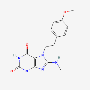 7-(4-methoxyphenethyl)-3-methyl-8-(methylamino)-1H-purine-2,6(3H,7H)-dione