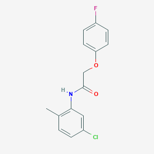 molecular formula C15H13ClFNO2 B260043 N-(5-chloro-2-methylphenyl)-2-(4-fluorophenoxy)acetamide 