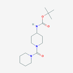molecular formula C16H29N3O3 B2600430 tert-Butyl 1-(piperidine-1-carbonyl)piperidin-4-ylcarbamate CAS No. 651056-70-1