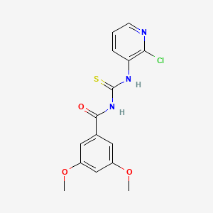 molecular formula C15H14ClN3O3S B2600433 N-((2-chloropyridin-3-yl)carbamothioyl)-3,5-dimethoxybenzamide CAS No. 866014-40-6