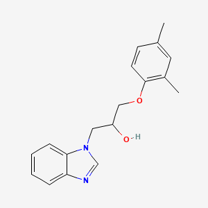 1-Benzimidazolyl-3-(2,4-dimethylphenoxy)propan-2-ol