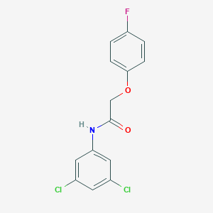 molecular formula C14H10Cl2FNO2 B260046 N-(3,5-dichlorophenyl)-2-(4-fluorophenoxy)acetamide 