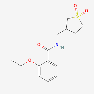 molecular formula C14H19NO4S B2600486 N-((1,1-dioxidotetrahydrothiophen-3-yl)methyl)-2-ethoxybenzamide CAS No. 1235346-18-5