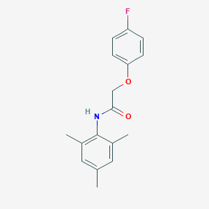 molecular formula C17H18FNO2 B260049 2-(4-fluorophenoxy)-N-mesitylacetamide 
