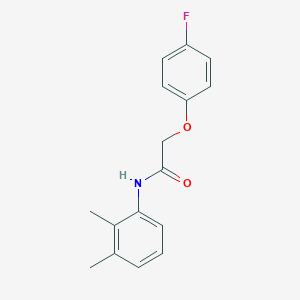 molecular formula C16H16FNO2 B260055 N-(2,3-dimethylphenyl)-2-(4-fluorophenoxy)acetamide 