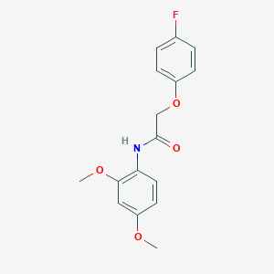 molecular formula C16H16FNO4 B260059 N-(2,4-dimethoxyphenyl)-2-(4-fluorophenoxy)acetamide 