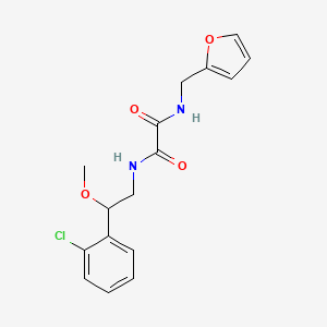 molecular formula C16H17ClN2O4 B2600651 N'-[2-(2-chlorophenyl)-2-methoxyethyl]-N-[(furan-2-yl)methyl]ethanediamide CAS No. 1706081-62-0