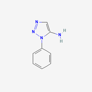 molecular formula C8H8N4 B2600673 1-Phenyl-1H-1,2,3-triazol-5-amine CAS No. 99584-30-2