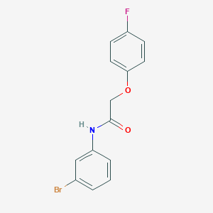 molecular formula C14H11BrFNO2 B260068 N-(3-bromophenyl)-2-(4-fluorophenoxy)acetamide 