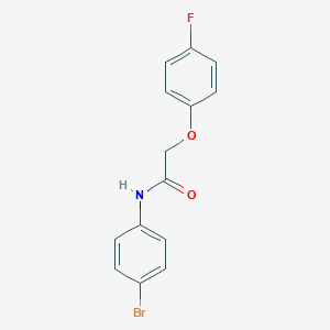 molecular formula C14H11BrFNO2 B260071 N-(4-bromophenyl)-2-(4-fluorophenoxy)acetamide 