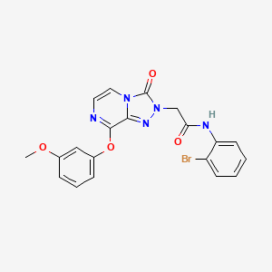 molecular formula C20H16BrN5O4 B2600717 N-(2-bromophenyl)-2-(8-(3-methoxyphenoxy)-3-oxo-[1,2,4]triazolo[4,3-a]pyrazin-2(3H)-yl)acetamide CAS No. 1251629-09-0