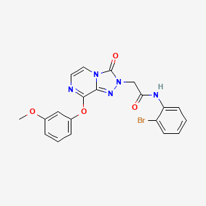 B2600717 N-(2-bromophenyl)-2-(8-(3-methoxyphenoxy)-3-oxo-[1,2,4]triazolo[4,3-a]pyrazin-2(3H)-yl)acetamide CAS No. 1251629-09-0