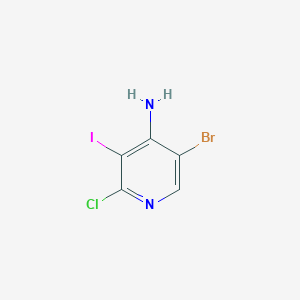 molecular formula C5H3BrClIN2 B2600726 5-Bromo-2-chloro-3-iodopyridin-4-amine CAS No. 2173992-38-4