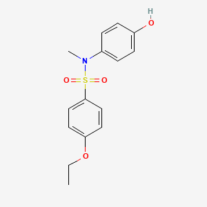 molecular formula C15H17NO4S B2600774 4-ethoxy-N-(4-hydroxyphenyl)-N-methylbenzenesulfonamide CAS No. 850021-35-1