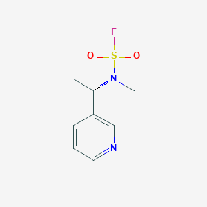 molecular formula C8H11FN2O2S B2600790 N-Methyl-N-[(1S)-1-pyridin-3-ylethyl]sulfamoyl fluoride CAS No. 2411179-89-8