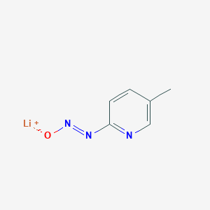 molecular formula C6H6LiN3O B2600796 lithium(1+)ion(E)-(5-methylpyridin-2-yl)diazenolate CAS No. 2375276-14-3